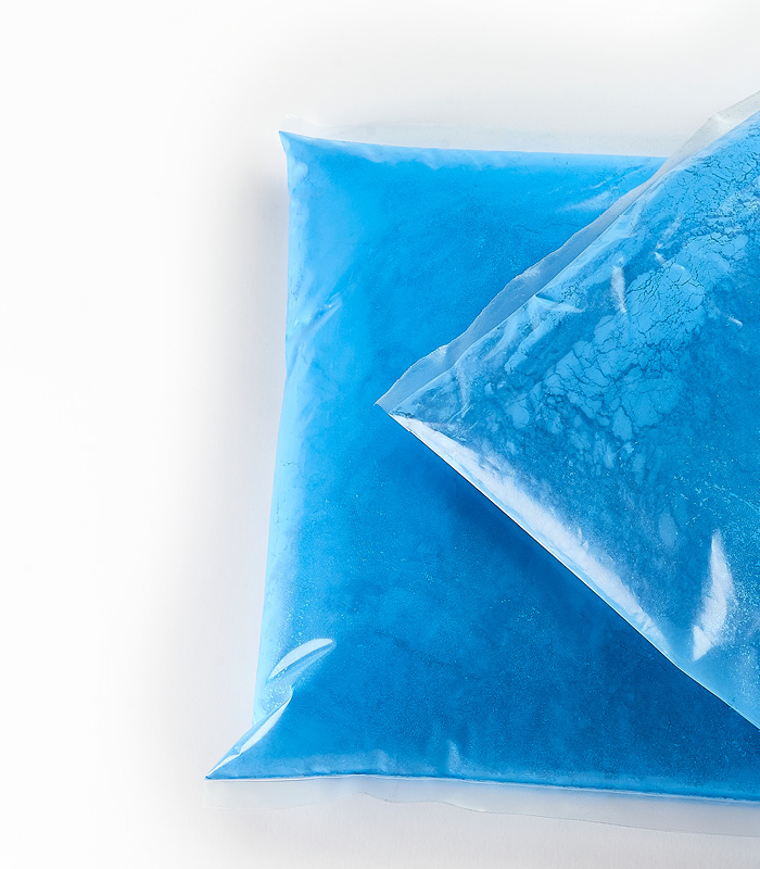 s-Pack BEutel mit blauer Pigmentmischung